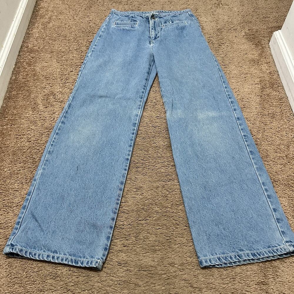 Vintage Baxis Light Wash Wide Leg Jeans Size 3